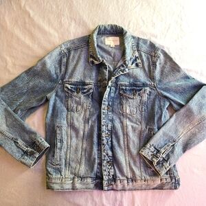 Aeropostale Men's Blue Denim Jacket Large 100% Cotton